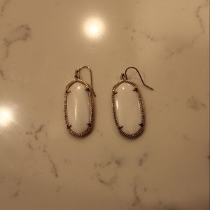 Kendra Scott Gold and White Elle Earrings